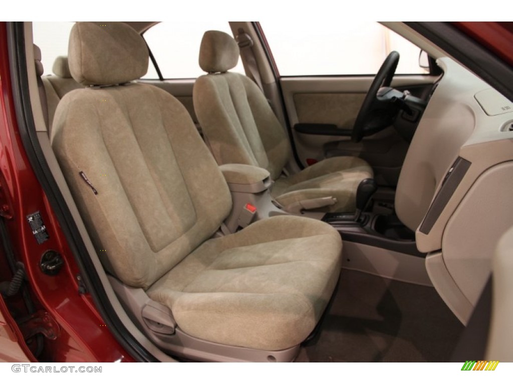 2003 Elantra GLS Sedan - Chianti Red / Beige photo #10