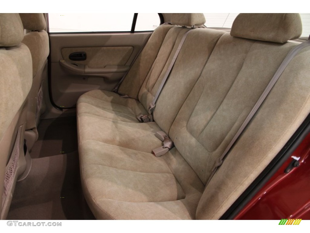 2003 Elantra GLS Sedan - Chianti Red / Beige photo #12