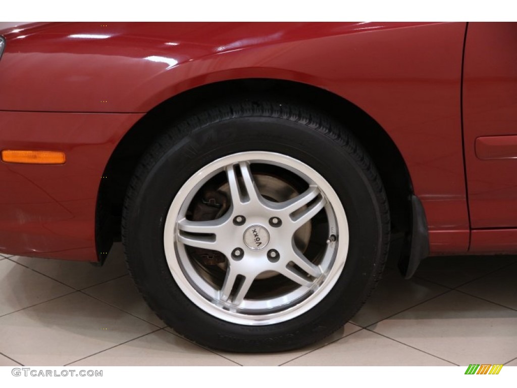 2003 Elantra GLS Sedan - Chianti Red / Beige photo #15