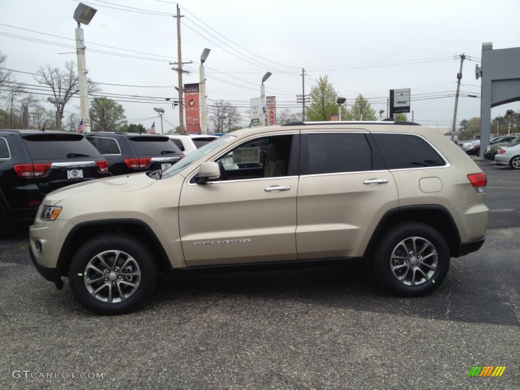 2014 Grand Cherokee Limited 4x4 - Cashmere Pearl / New Zealand Black/Light Frost photo #3