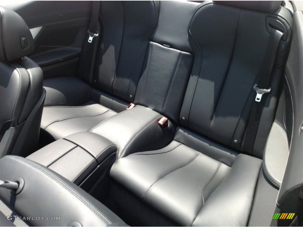 Black Interior 2015 BMW 6 Series 640i Convertible Photo #93371213