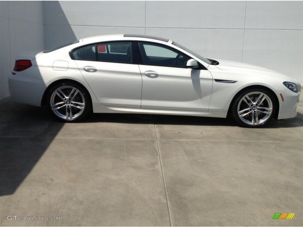 2015 6 Series 640i Gran Coupe - Alpine White / Black photo #2