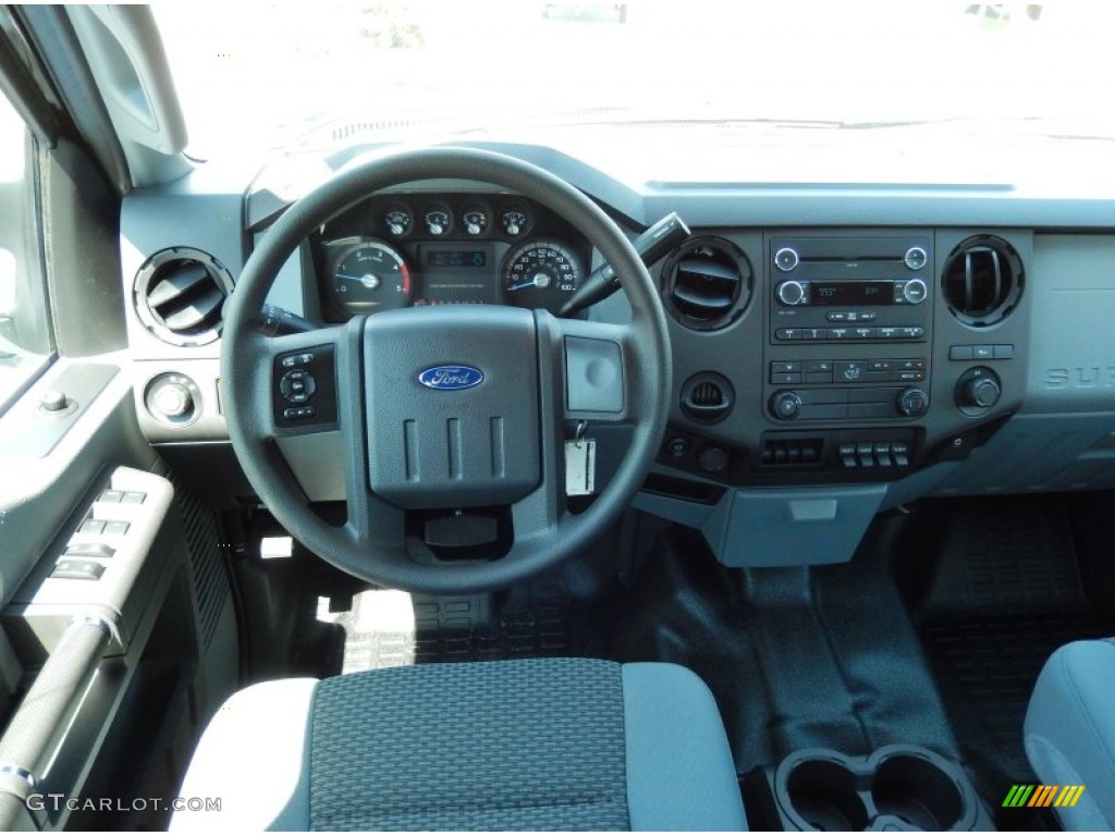 2015 Ford F250 Super Duty XL Crew Cab Steel Dashboard Photo #93371321