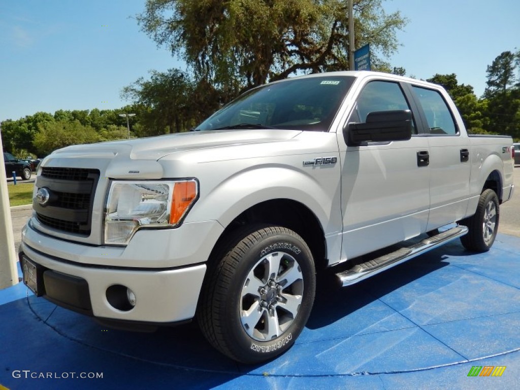 Ingot Silver 2014 Ford F150 STX SuperCrew Exterior Photo #93371404