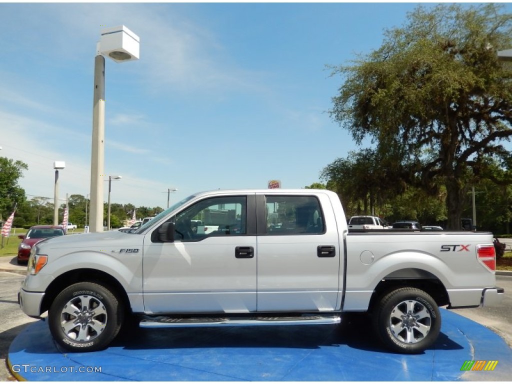Ingot Silver 2014 Ford F150 STX SuperCrew Exterior Photo #93371423