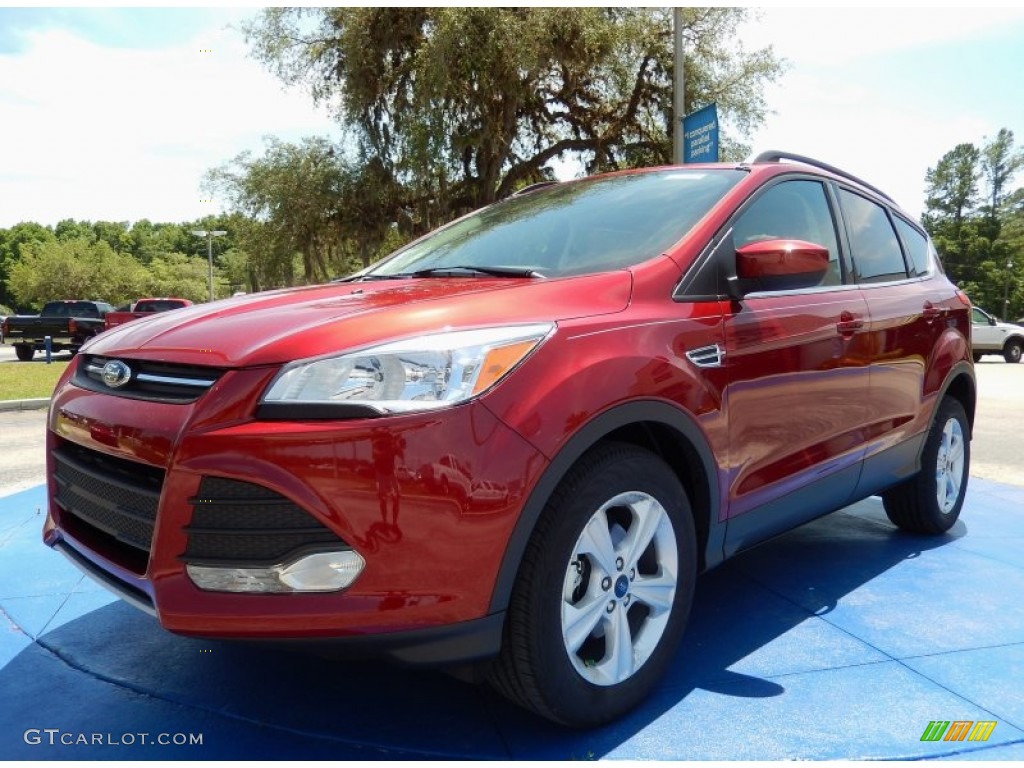 2014 Escape SE 1.6L EcoBoost - Ruby Red / Medium Light Stone photo #1