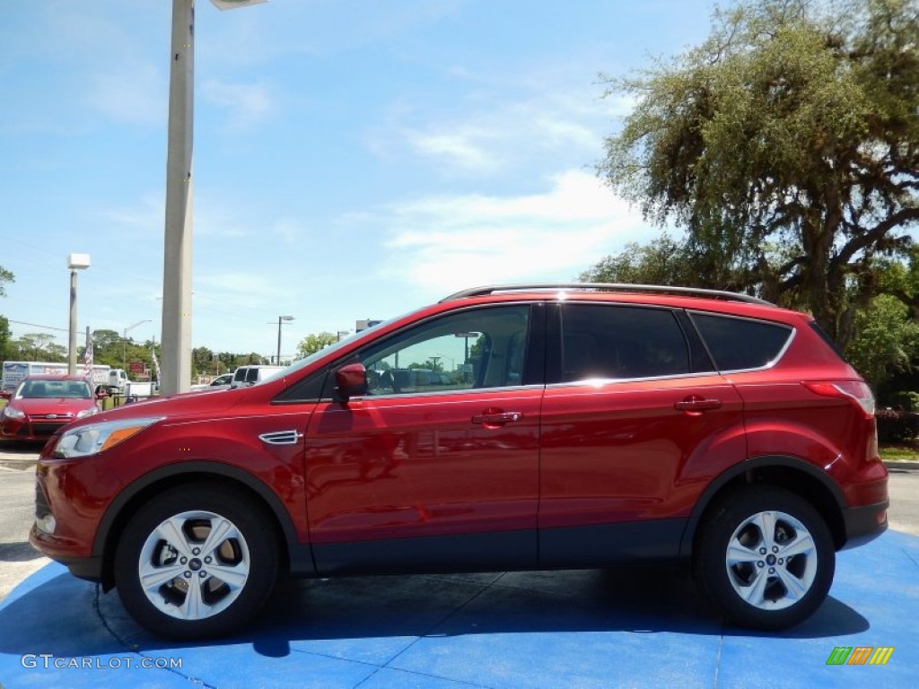 2014 Escape SE 1.6L EcoBoost - Ruby Red / Medium Light Stone photo #2