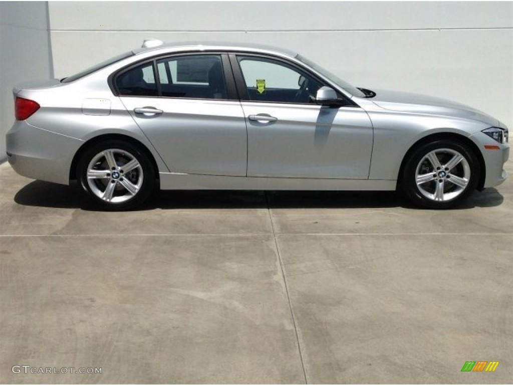 2014 3 Series 328i Sedan - Glacier Silver Metallic / Black photo #2