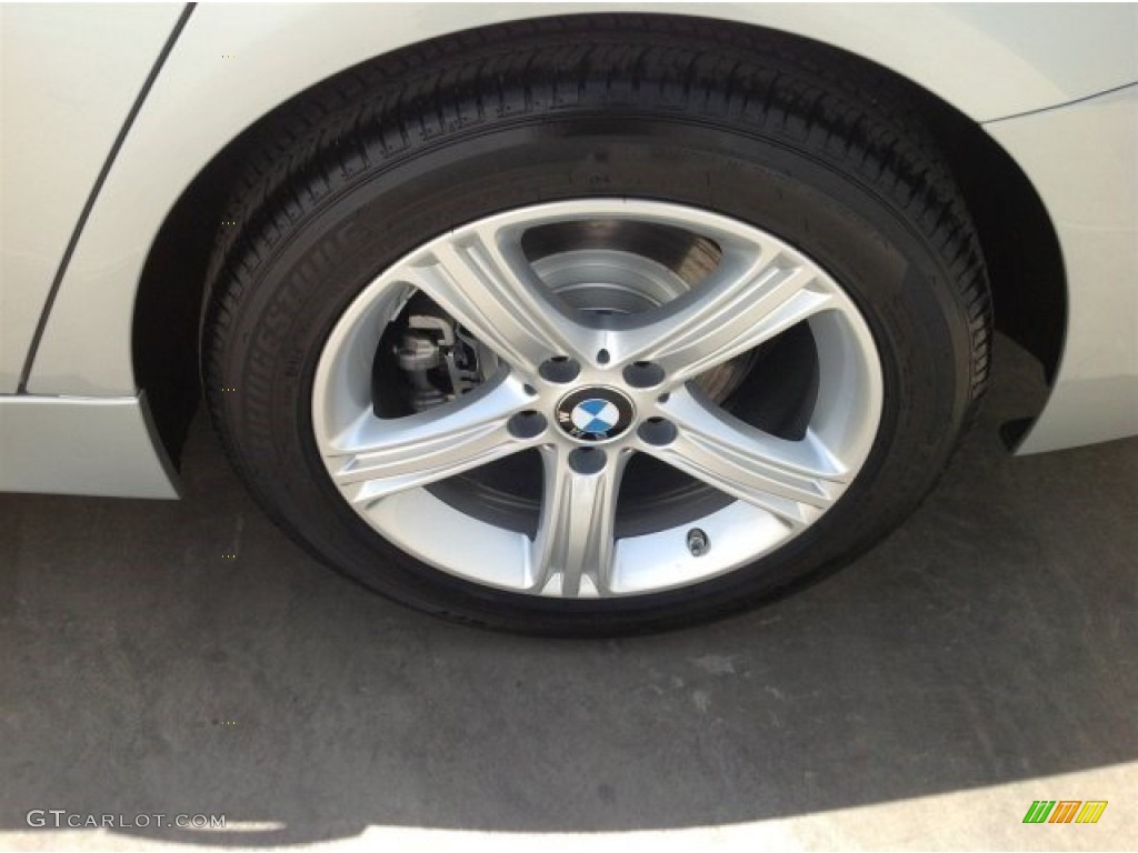2014 3 Series 328i Sedan - Glacier Silver Metallic / Black photo #4