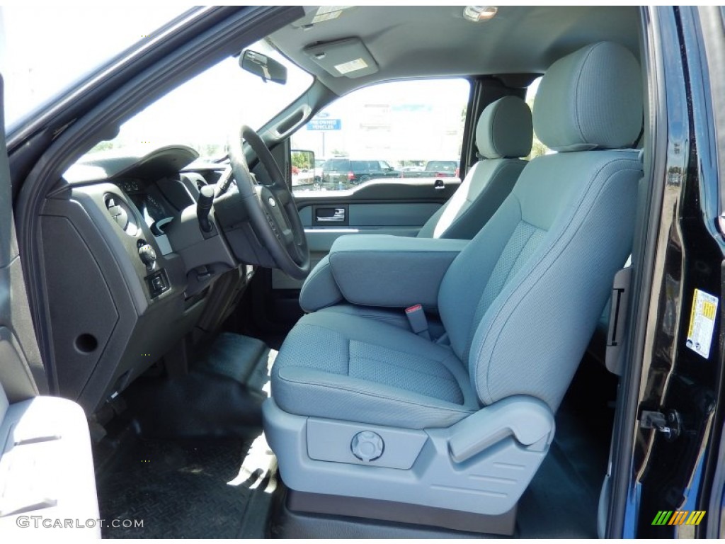 Steel Grey Interior 2014 Ford F150 STX SuperCab Photo #93372935