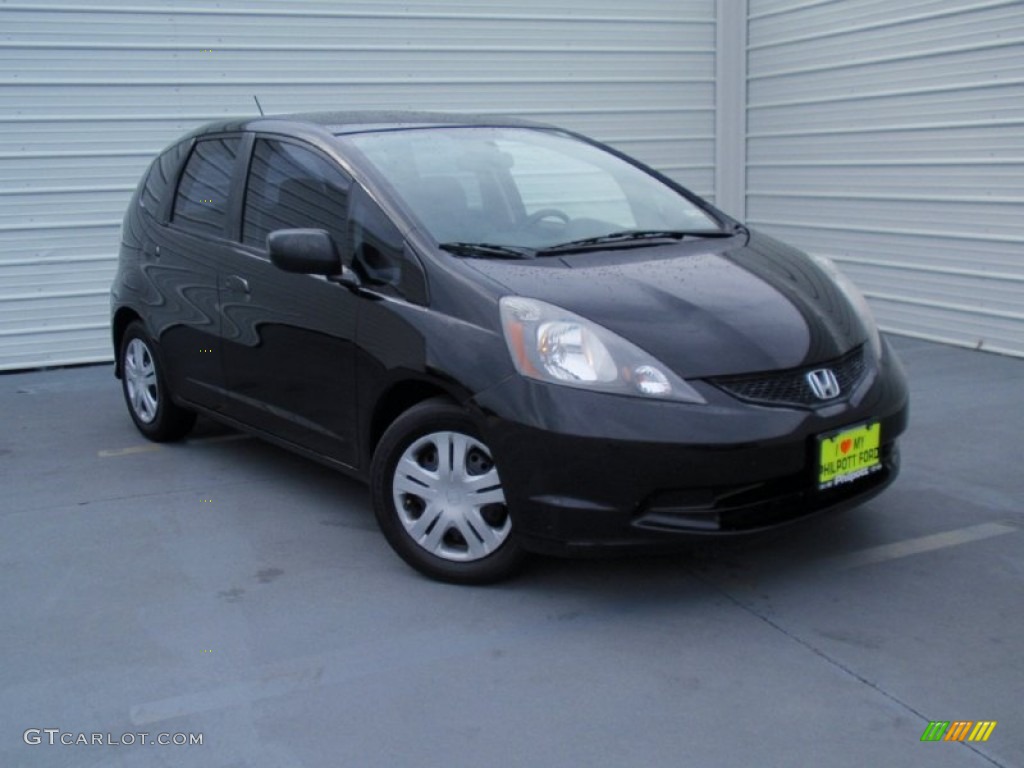 2009 Fit  - Crystal Black Pearl / Gray photo #1