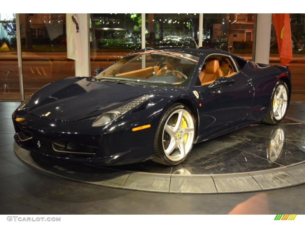 2010 458 Italia - Blue Scozia (Dark Blue) / Cuoio photo #1