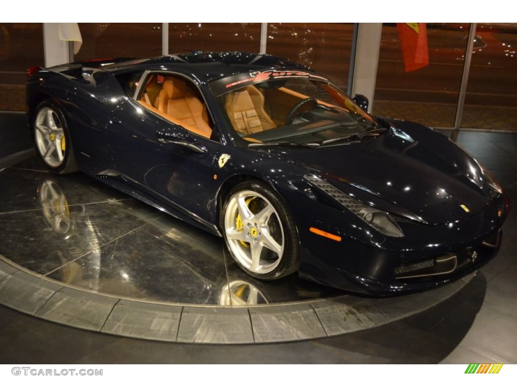 2010 458 Italia - Blue Scozia (Dark Blue) / Cuoio photo #3