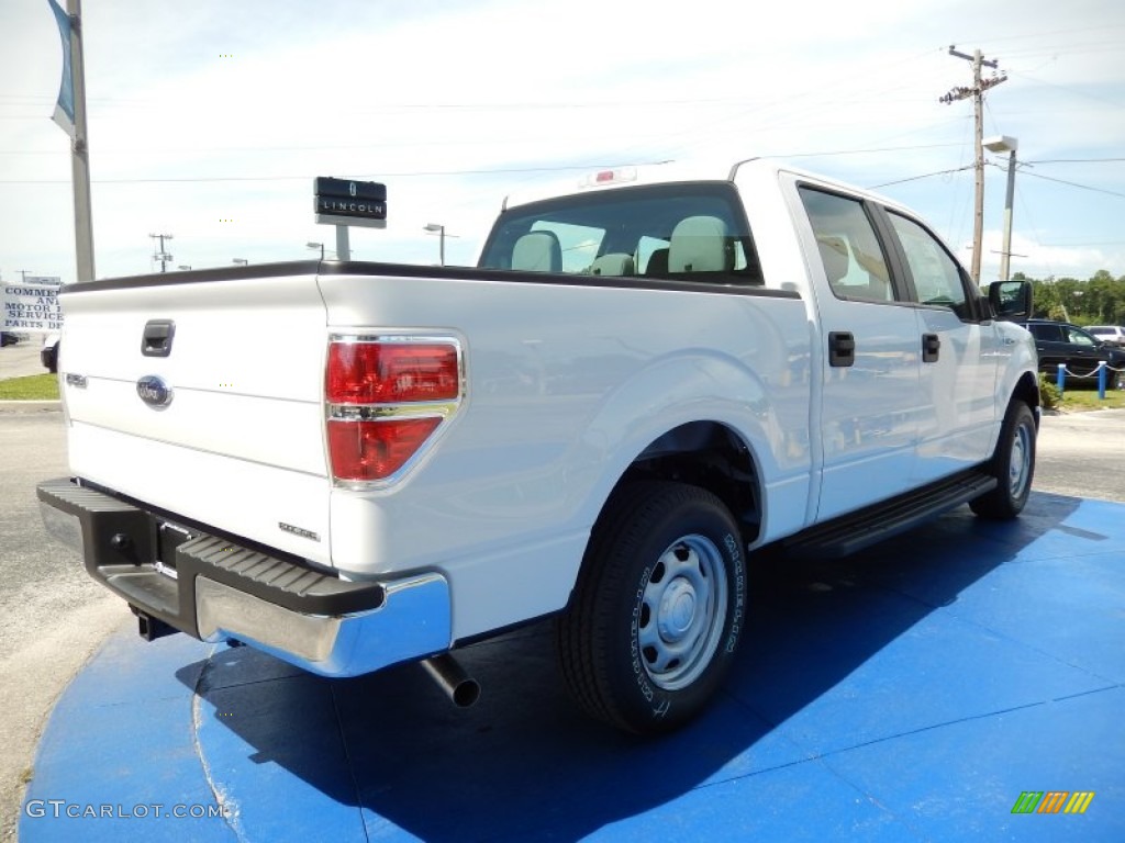 2014 F150 XL SuperCrew - Oxford White / Steel Grey photo #3