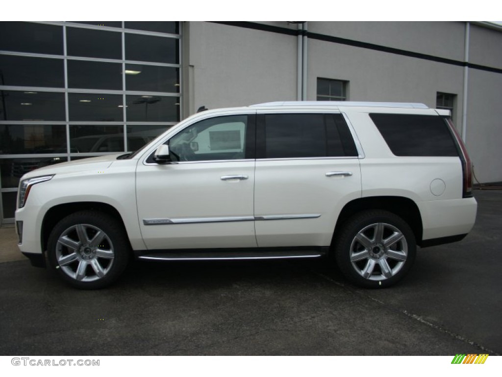 White Diamond Tricoat 2015 Cadillac Escalade Luxury 4WD Exterior Photo #93375437