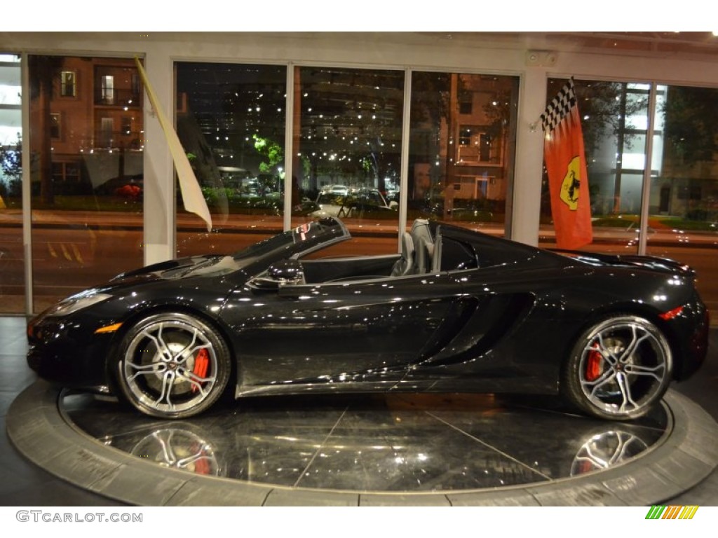 Carbon Black 2014 McLaren MP4-12C 12C Spider Exterior Photo #93376505
