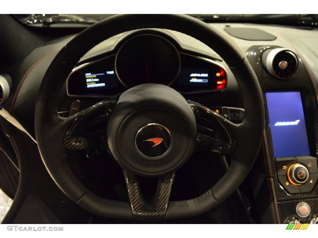 2014 McLaren MP4-12C 12C Spider Carbon Black Steering Wheel Photo #93376820
