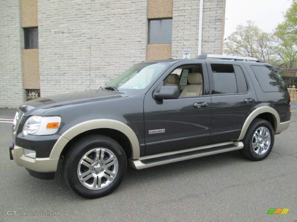 2007 Explorer Eddie Bauer 4x4 - Carbon Metallic / Camel photo #1
