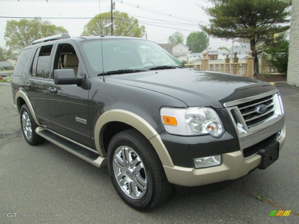2007 Explorer Eddie Bauer 4x4 - Carbon Metallic / Camel photo #11