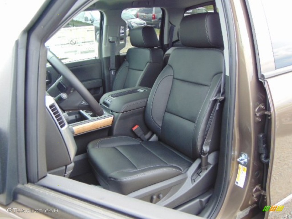 Jet Black Interior 2014 Chevrolet Silverado 1500 LTZ Double Cab 4x4 Photo #93379457