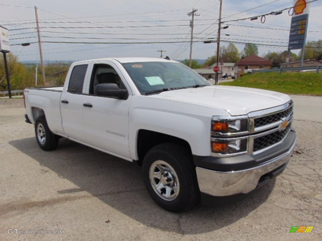 2014 Silverado 1500 WT Double Cab 4x4 - Summit White / Jet Black/Dark Ash photo #5