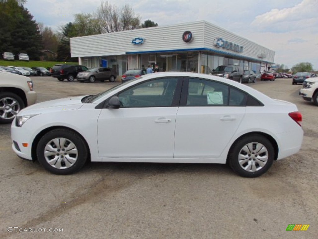 2014 Cruze LS - Summit White / Jet Black/Medium Titanium photo #2