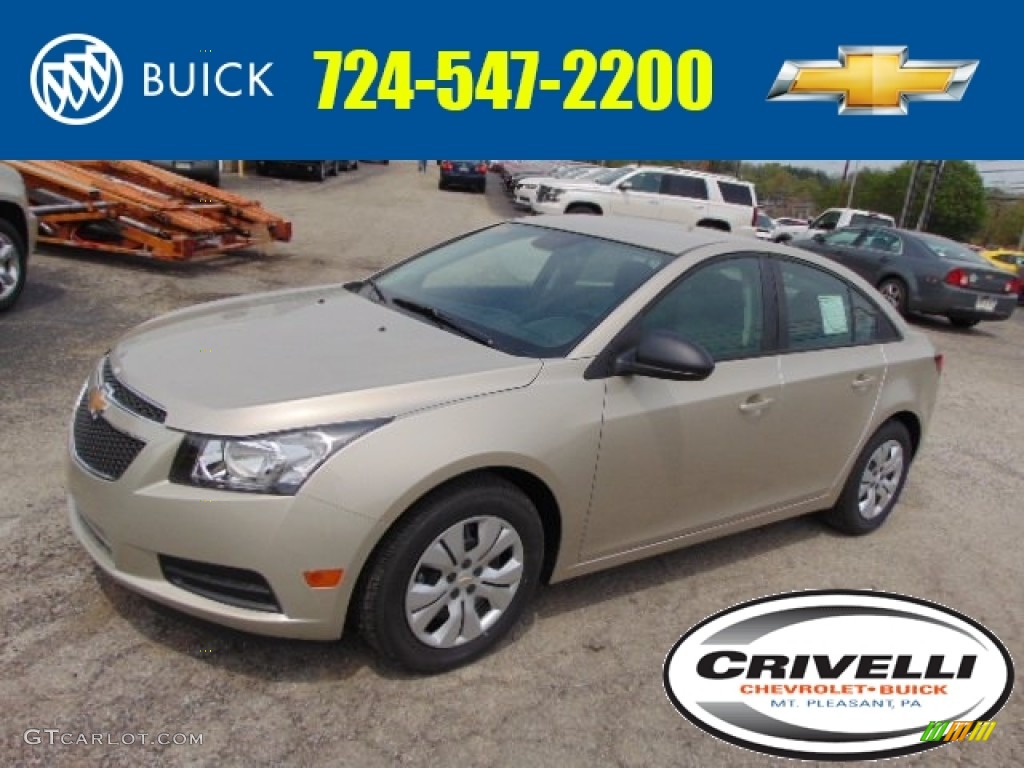 2014 Cruze LS - Champagne Silver Metallic / Jet Black/Medium Titanium photo #1