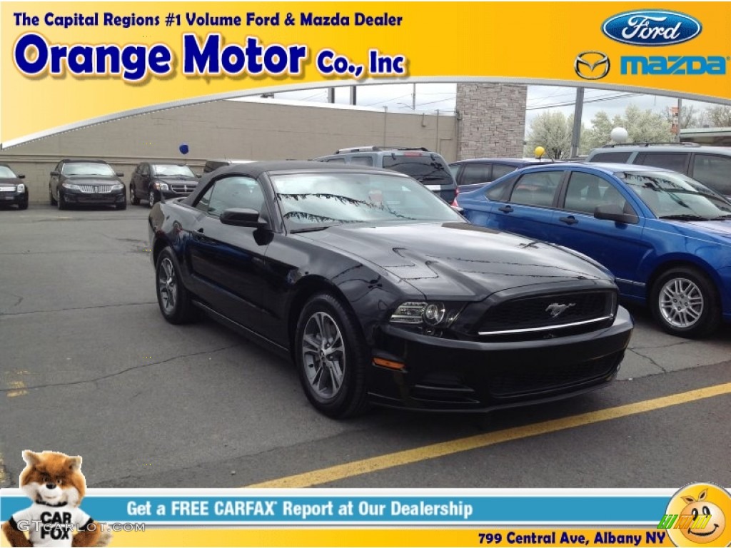 2014 Mustang V6 Premium Convertible - Black / Charcoal Black photo #1