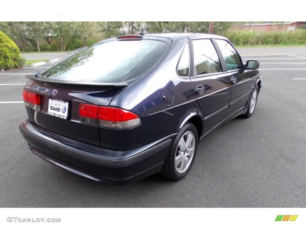 2002 9-3 SE Sedan - Midnight Blue Metallic / Sand Beige photo #4