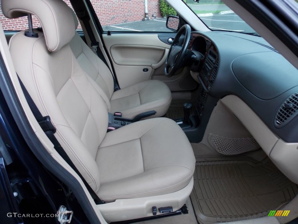 2002 9-3 SE Sedan - Midnight Blue Metallic / Sand Beige photo #13