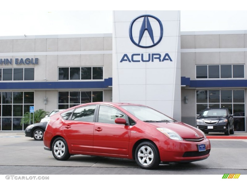 2007 Prius Hybrid Touring - Barcelona Red Metallic / Dark Gray photo #1