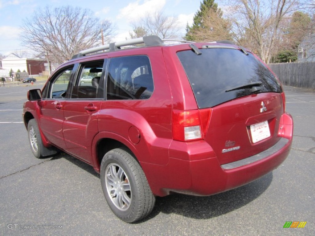 2004 Endeavor Limited AWD - Ultra Red Pearl / Charcoal Gray photo #5