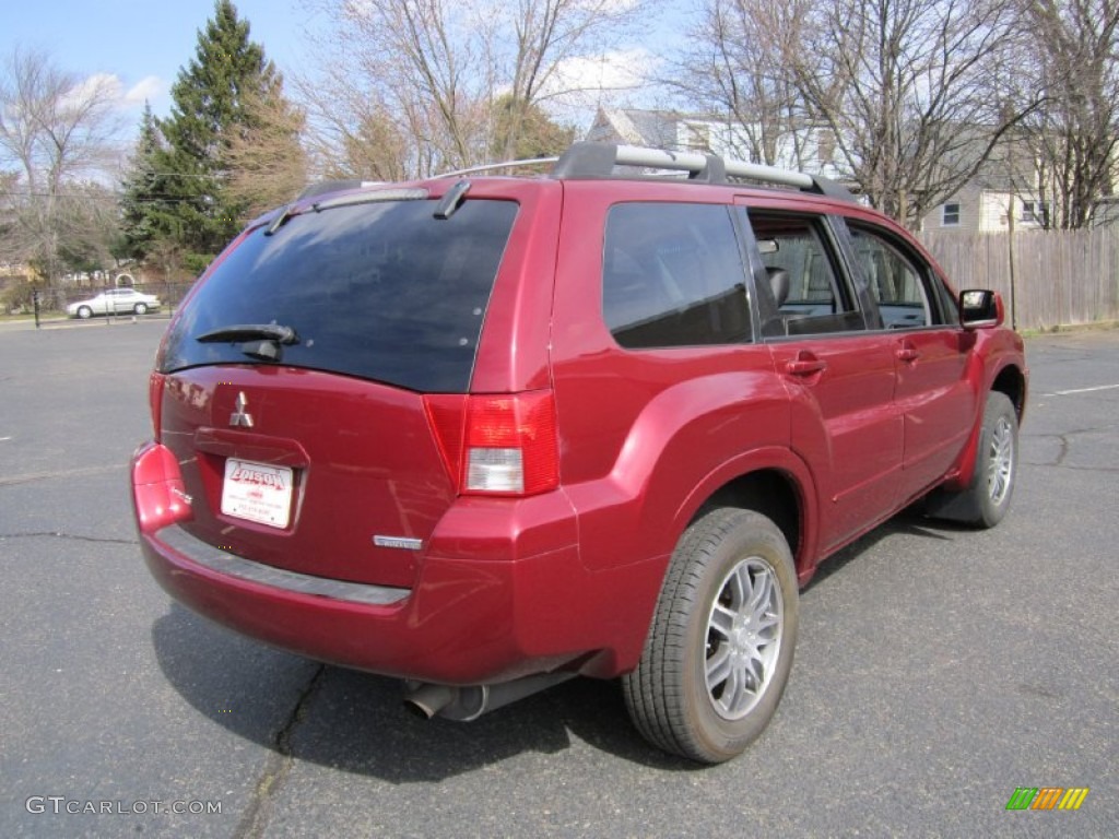 2004 Endeavor Limited AWD - Ultra Red Pearl / Charcoal Gray photo #7