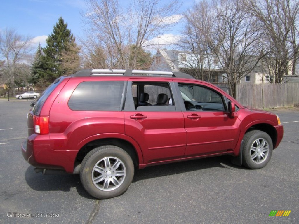 2004 Endeavor Limited AWD - Ultra Red Pearl / Charcoal Gray photo #8