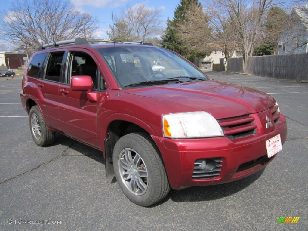 2004 Endeavor Limited AWD - Ultra Red Pearl / Charcoal Gray photo #11