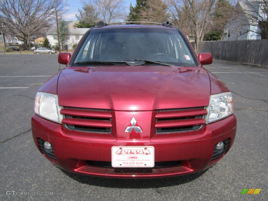 2004 Endeavor Limited AWD - Ultra Red Pearl / Charcoal Gray photo #12