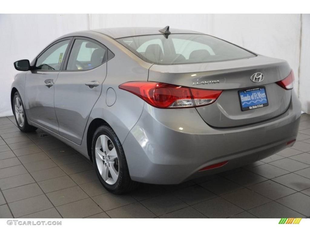 2011 Elantra GLS - Titanium Gray Metallic / Gray photo #6