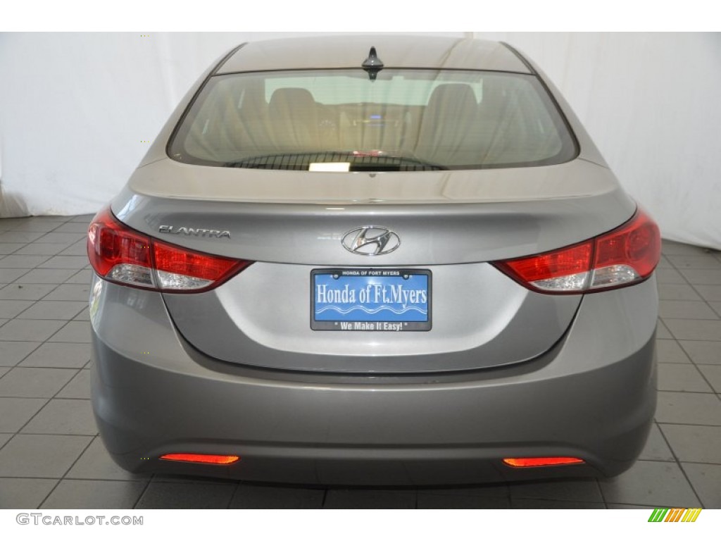 2011 Elantra GLS - Titanium Gray Metallic / Gray photo #7