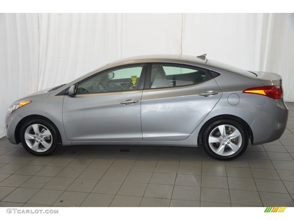2011 Elantra GLS - Titanium Gray Metallic / Gray photo #10