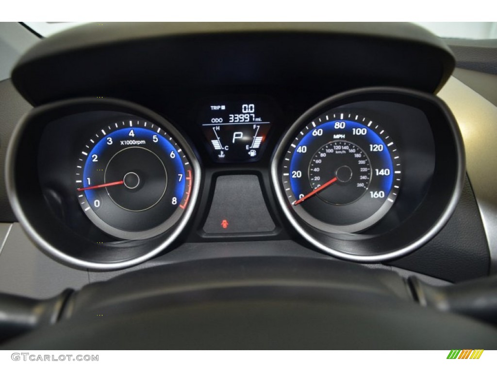 2011 Elantra GLS - Titanium Gray Metallic / Gray photo #30