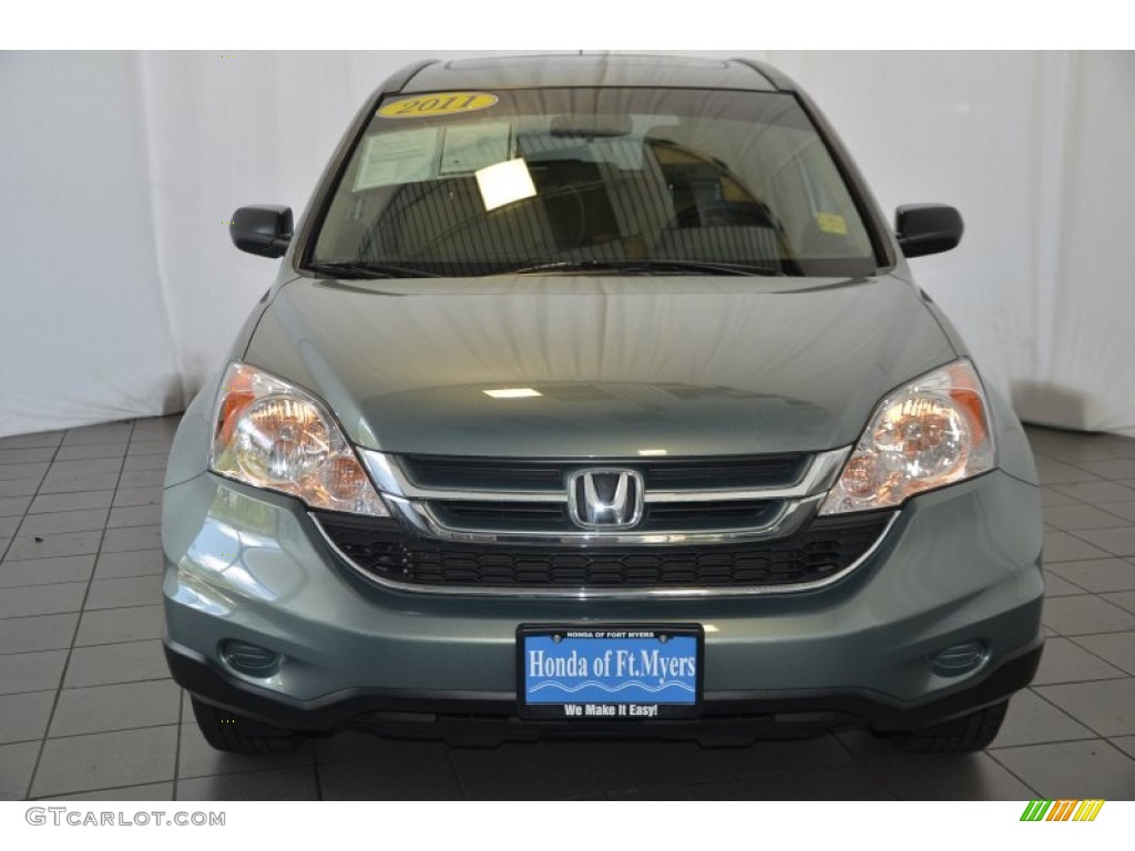 2010 CR-V EX AWD - Opal Sage Metallic / Ivory photo #2