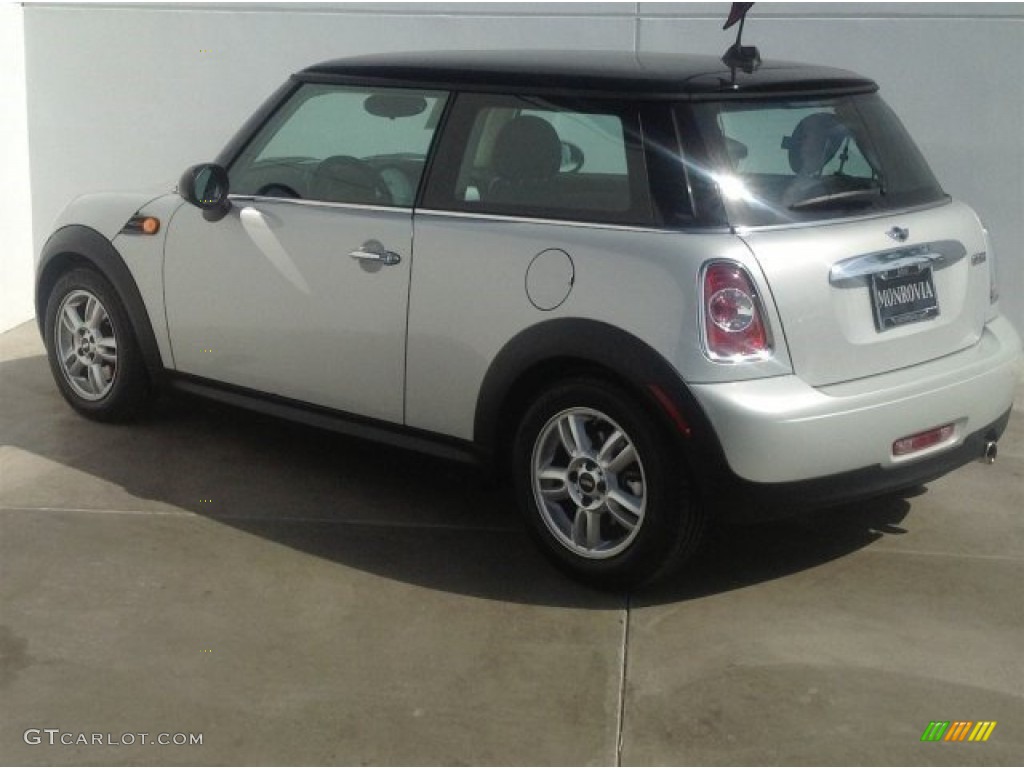 2011 Cooper Hardtop - Sparkling Silver Metallic / Carbon Black photo #4
