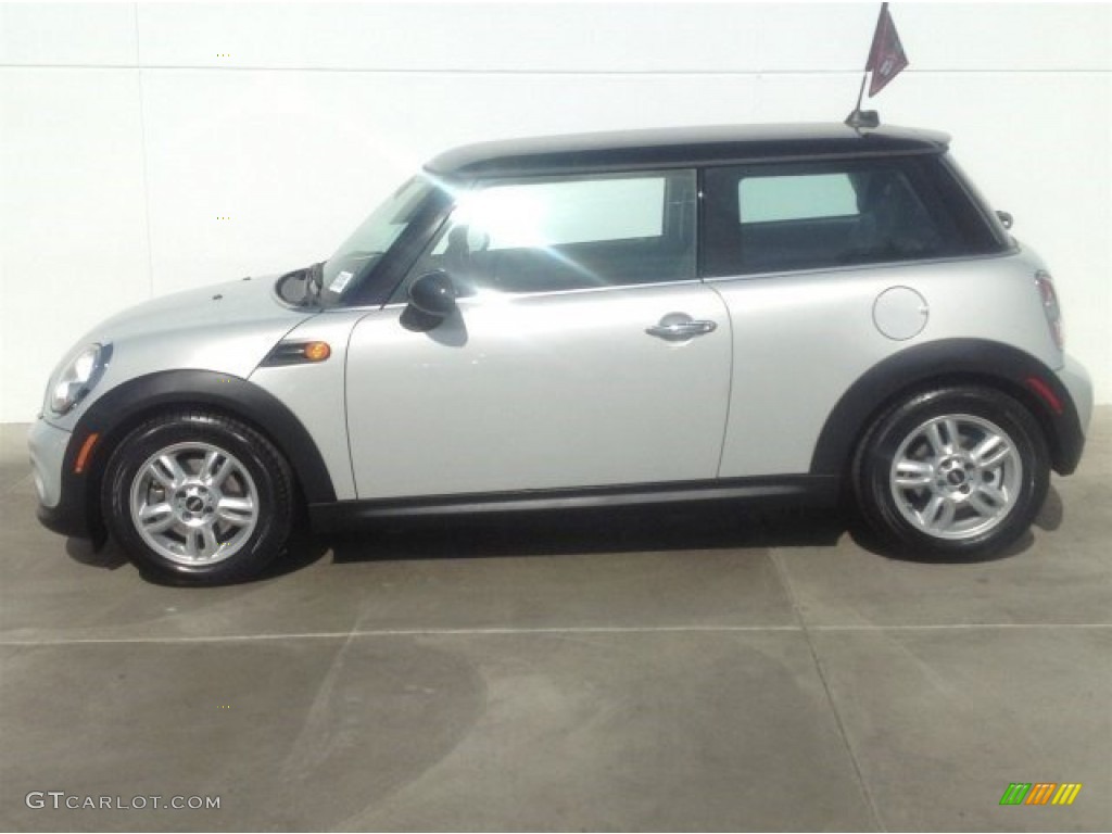 2011 Cooper Hardtop - Sparkling Silver Metallic / Carbon Black photo #5