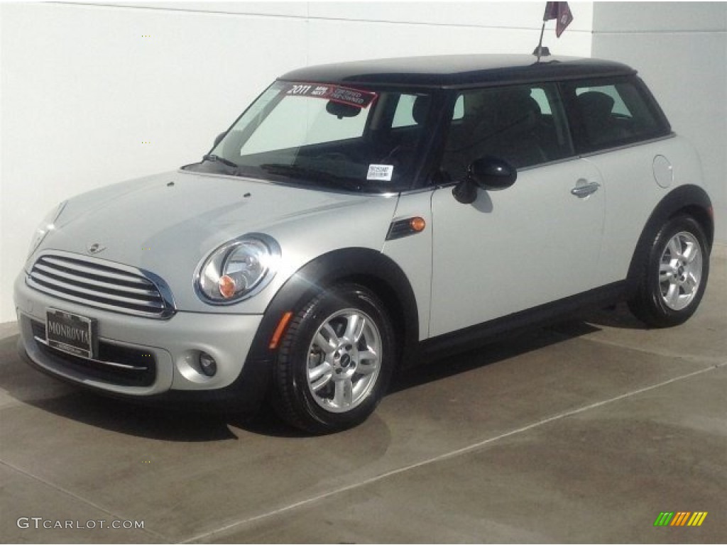 2011 Cooper Hardtop - Sparkling Silver Metallic / Carbon Black photo #6