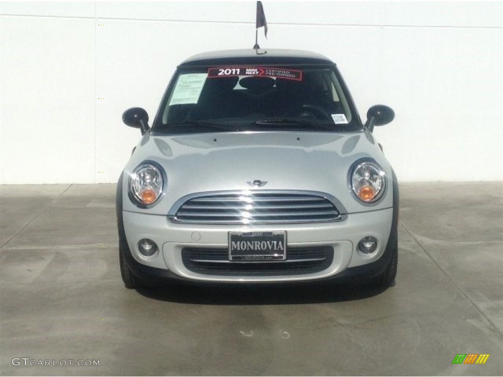 2011 Cooper Hardtop - Sparkling Silver Metallic / Carbon Black photo #7