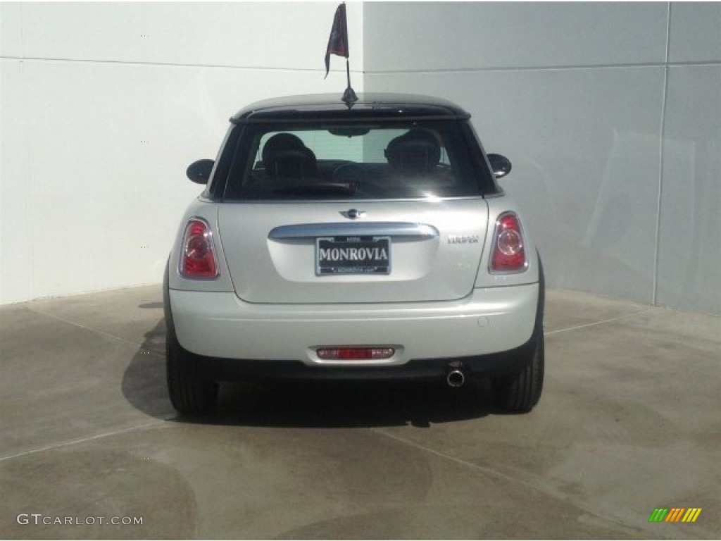 2011 Cooper Hardtop - Sparkling Silver Metallic / Carbon Black photo #8