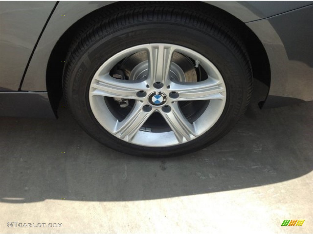 2014 3 Series 320i Sedan - Mineral Grey Metallic / Black photo #4