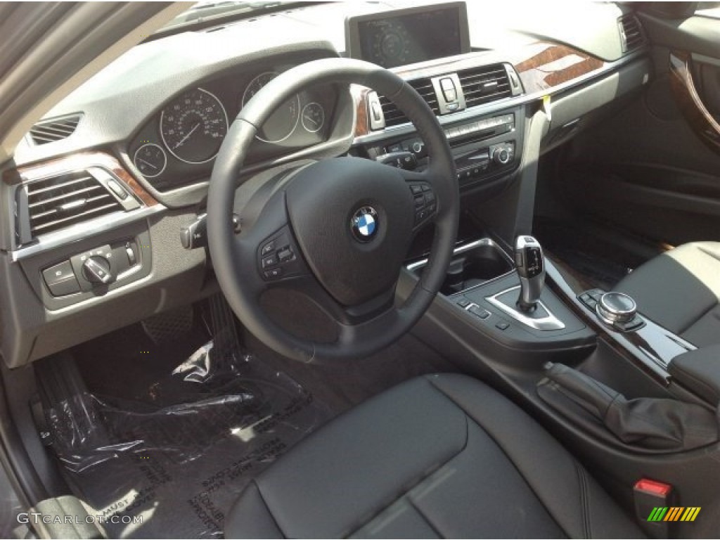 2014 3 Series 320i Sedan - Mineral Grey Metallic / Black photo #6