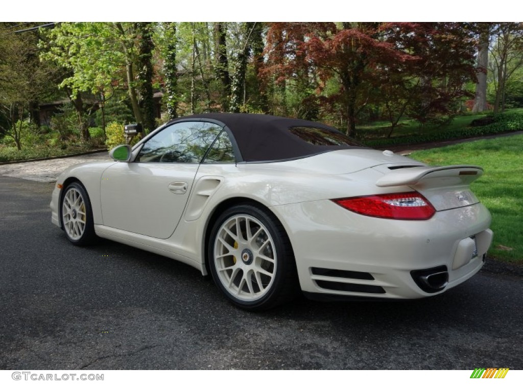 2010 911 Turbo Cabriolet - Cream White / Sand Beige photo #4