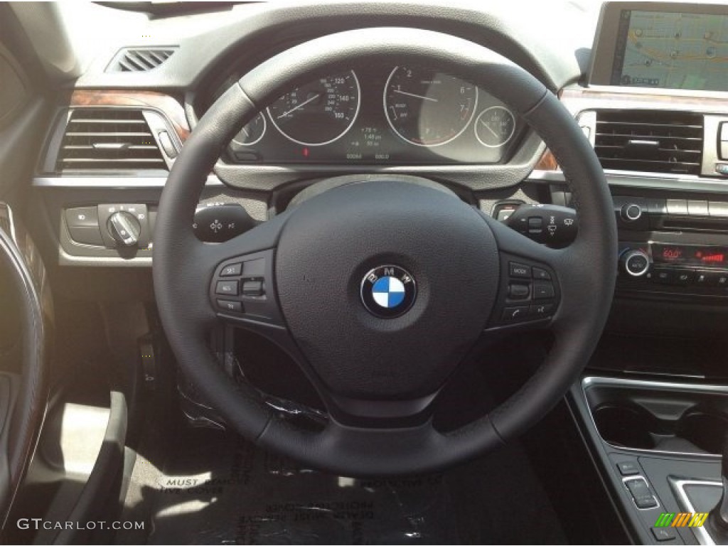 2014 3 Series 320i Sedan - Mineral Grey Metallic / Black photo #9